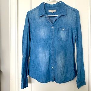 Denim colored long sleeve S